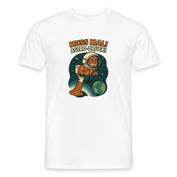 WC Muss Mal Astro Druck - Männer T-Shirt - Weiß - Vorne - AI Model Male 178 dark (178cm)