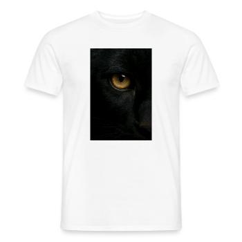 Mystischer Schwarzer Panther Blick - T-shirt homme - blanc - Devant - AI Model Male 178 dark (178cm)
