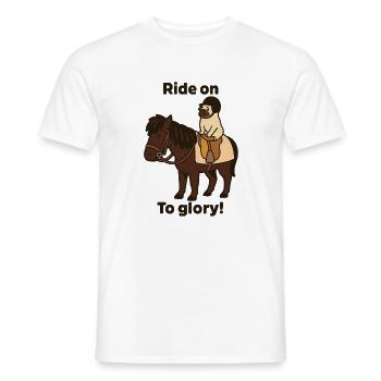 Fahren Sie weiter zum Ruhm - Männer T-Shirt - Weiß - Vorne - AI Model Male 178 dark (178cm)