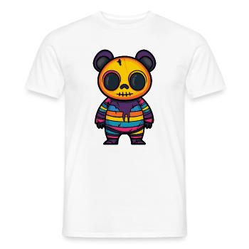 Panda Halloween Bande Dessinée Drôle - T-shirt homme - blanc - Devant - AI Model Male 178 dark (178cm)