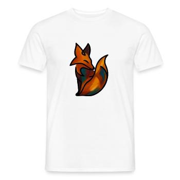 The Fox - Männer T-Shirt - Weiß - Vorne - AI Model Male 178 dark (178cm)