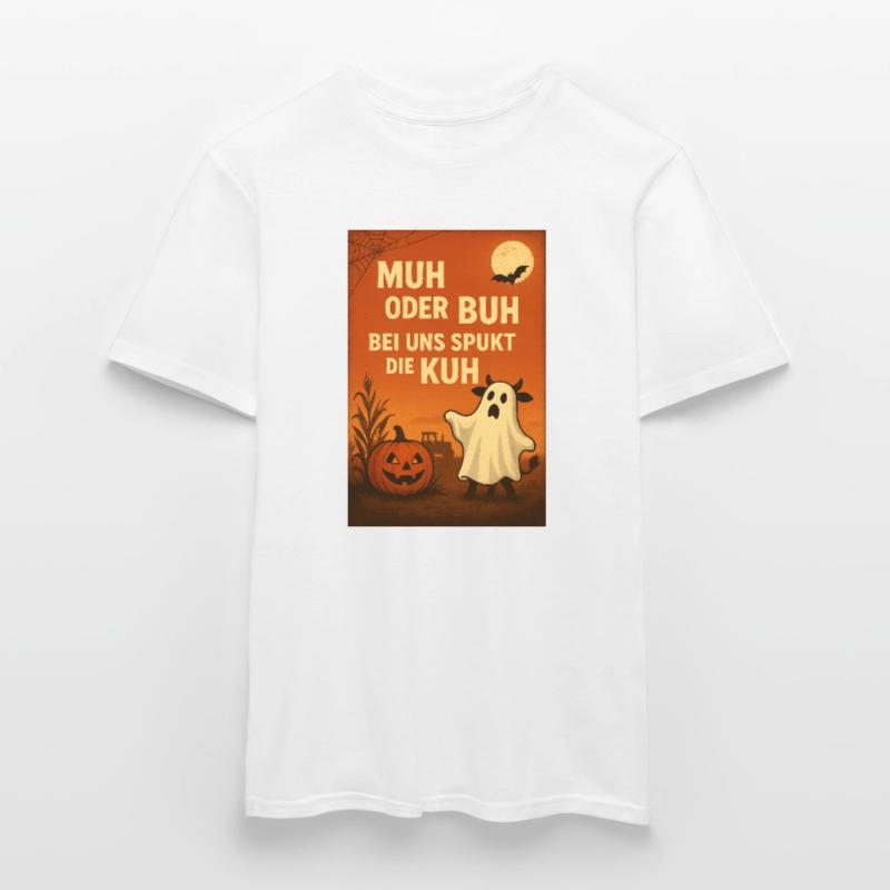 Spukkuh Halloween: MuH oder Buh Männer T-Shirt