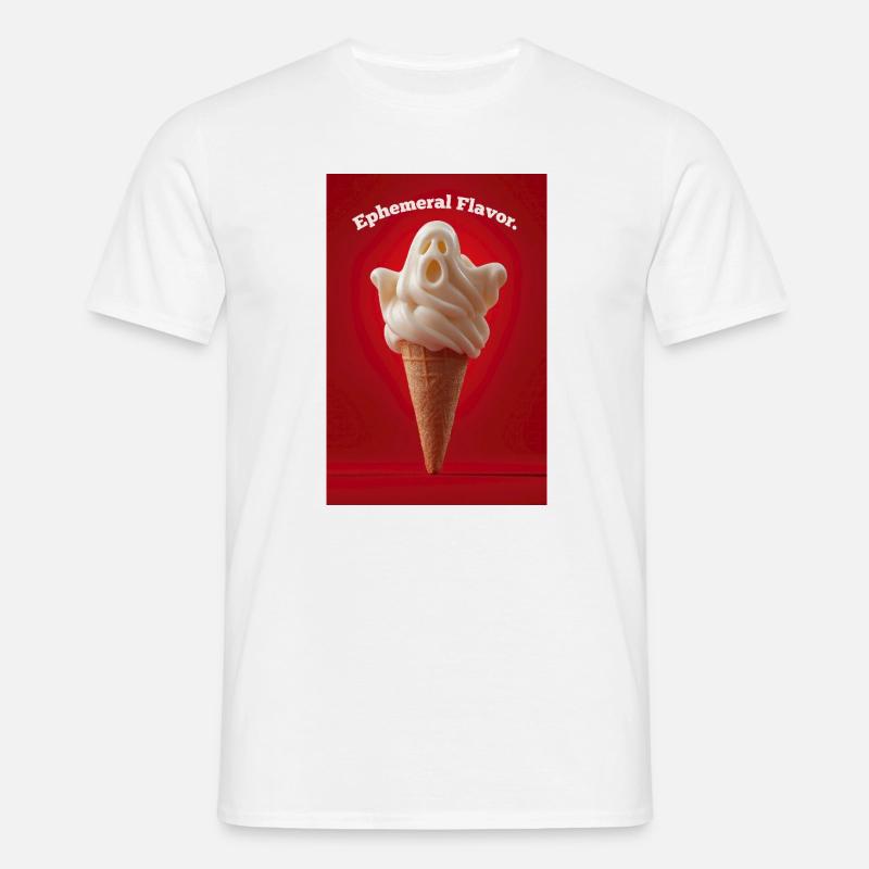 Ephemerer Geschmack Ghost Cone - Männer T-Shirt - Weiß