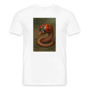 Marienkäfer und Regenwurm - Männer T-Shirt - Weiß - Vorne - AI Model Male 178 dark (178cm)