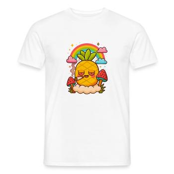 Pineapple 🍍 Express - Männer T-Shirt - Weiß - Vorne - AI Model Male 178 dark (178cm)