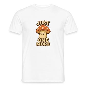 Just One More Mushroom - Men's T-Shirt - white - Front - AI Model Male 178 dark (178cm)