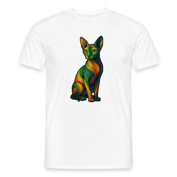 Le Sphynx - T-shirt homme - blanc - Devant - AI Model Male 178 dark (178cm)