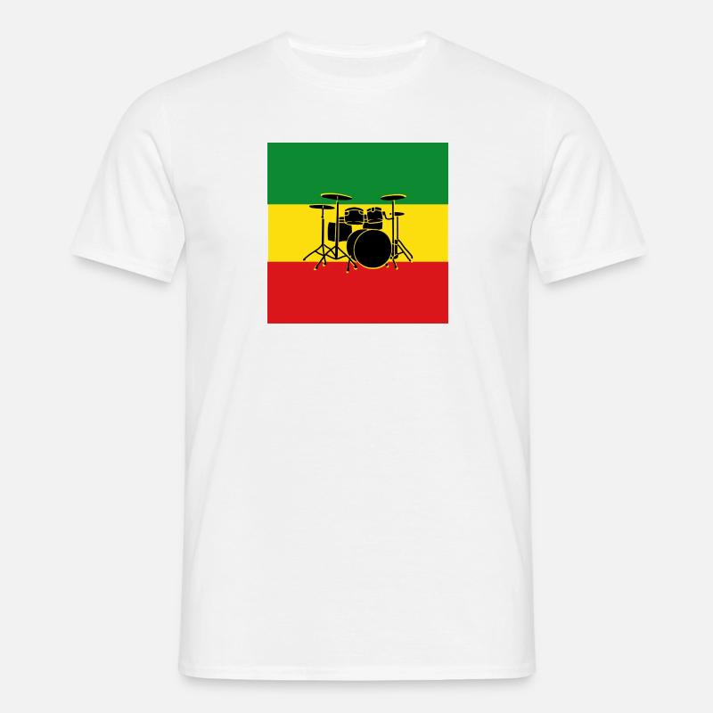 Reggae Drums - Men's T-Shirt - white