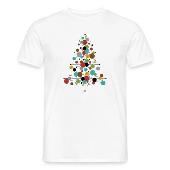 Have a Cool Yule! – Retro Weihnachtsdesign - Männer T-Shirt - Weiß - Vorne - AI Model Male 178 dark (178cm)