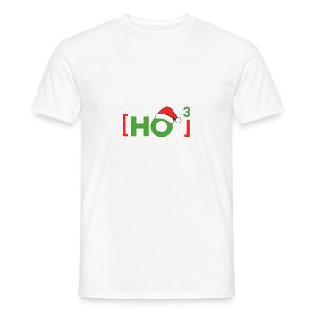 (Ho)³ Ho ho ho lustige Weihnachten - Männer T-Shirt - Weiß - Vorne - AI Model Male 178 dark (178cm)