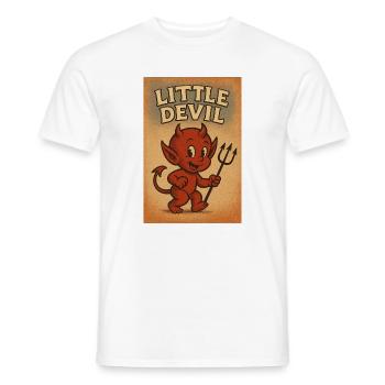 Kleiner Teufel - Männer T-Shirt - Weiß - Vorne - AI Model Male 178 dark (178cm)