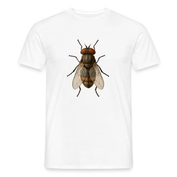 Hyperreal Fly Anatomy Tee - Men's T-Shirt - white - Front - AI Model Male 178 dark (178cm)