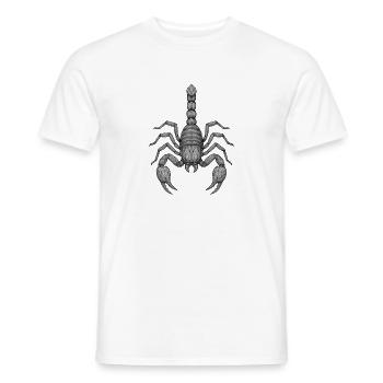 Geometrischer Skorpion Linienkunst - Männer T-Shirt - Weiß - Vorne - AI Model Male 178 dark (178cm)