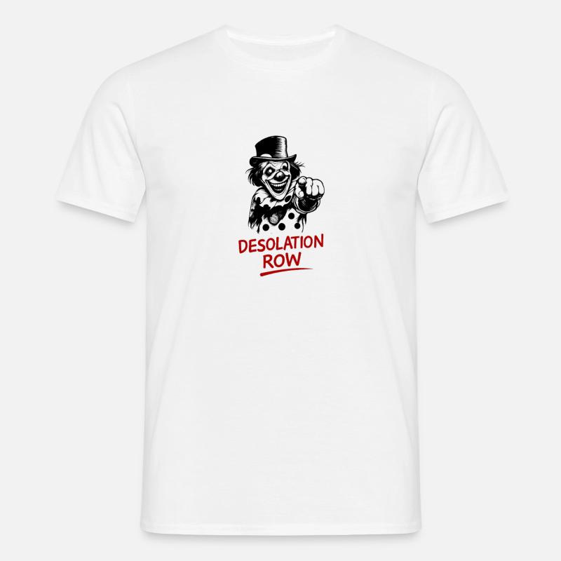Desolate Clown Noir Artwork - Männer T-Shirt - Weiß