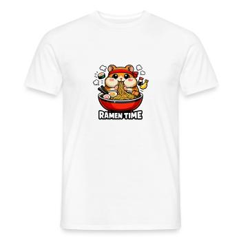 Ramen Time Noodle Japan - Men's T-Shirt - white - Front - AI Model Male 178 dark (178cm)