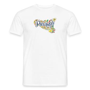 Picciriddi sizilianisch - Männer T-Shirt - Weiß - Vorne - AI Model Male 178 dark (178cm)