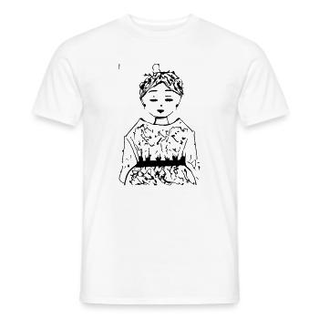 sakura - Men's T-Shirt - white - Front - AI Model Male 178 dark (178cm)