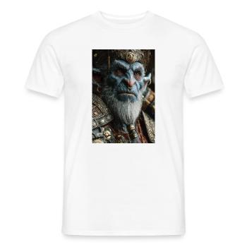 Orc King in Ornate Armor - Men's T-Shirt - white - Front - AI Model Male 178 dark (178cm)