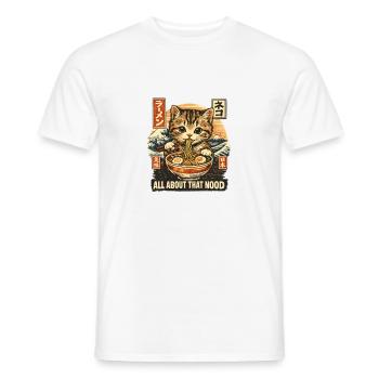 Ramen - T-shirt homme - blanc - Devant - AI Model Male 178 dark (178cm)