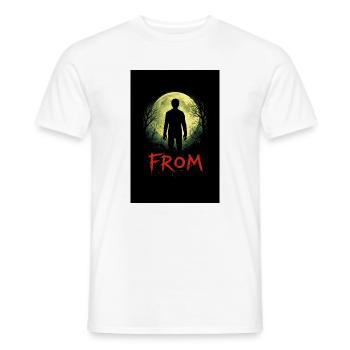 Ombre au clair de lune - T-shirt homme - blanc - Devant - AI Model Male 178 dark (178cm)