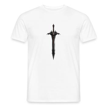 Dreadblade Skull Sword - Men's T-Shirt - white - Front - AI Model Male 178 dark (178cm)