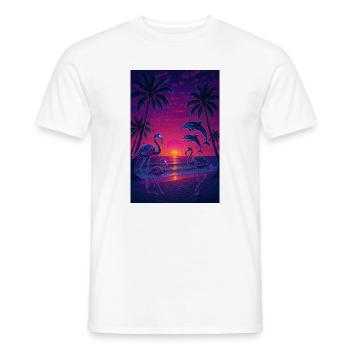 RockyZoo23 - Men's T-Shirt - white - Front - AI Model Male 178 dark (178cm)