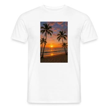 RockyZoo28 - Men's T-Shirt - white - Front - AI Model Male 178 dark (178cm)