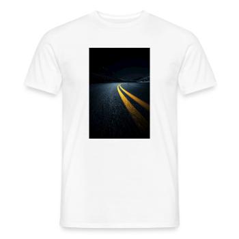 Mitternachtsstraßenperspektive - Männer T-Shirt - Weiß - Vorne - AI Model Male 178 dark (178cm)
