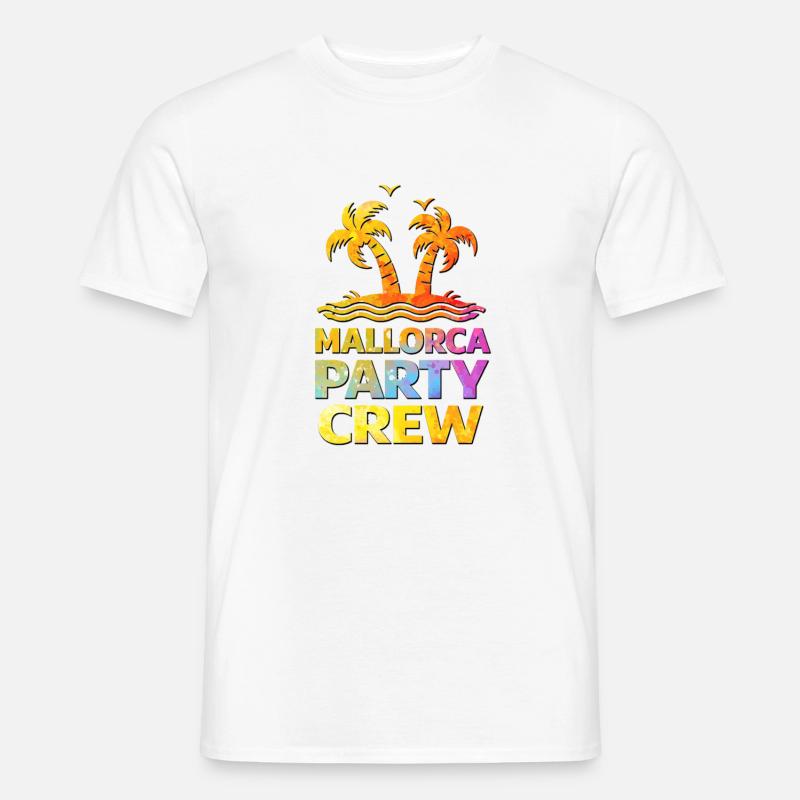 Mallorca Party Crew - Männer T-Shirt - Weiß