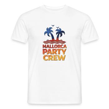Mallorca Party Crew - T-shirt homme - blanc - Devant - AI Model Male 178 dark (178cm)
