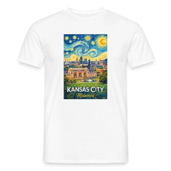 Kansas City, Missouri - Men's T-Shirt - white - Front - AI Model Male 178 dark (178cm)