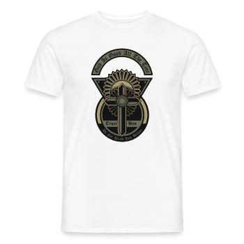 God Is Good All the Time  - Men's T-Shirt - white - Front - AI Model Male 178 dark (178cm)