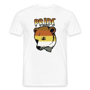 Bear Pride Flag LGBTQ Community Animal Graphic - Männer T-Shirt - Weiß - Vorne - AI Model Male 178 dark (178cm)