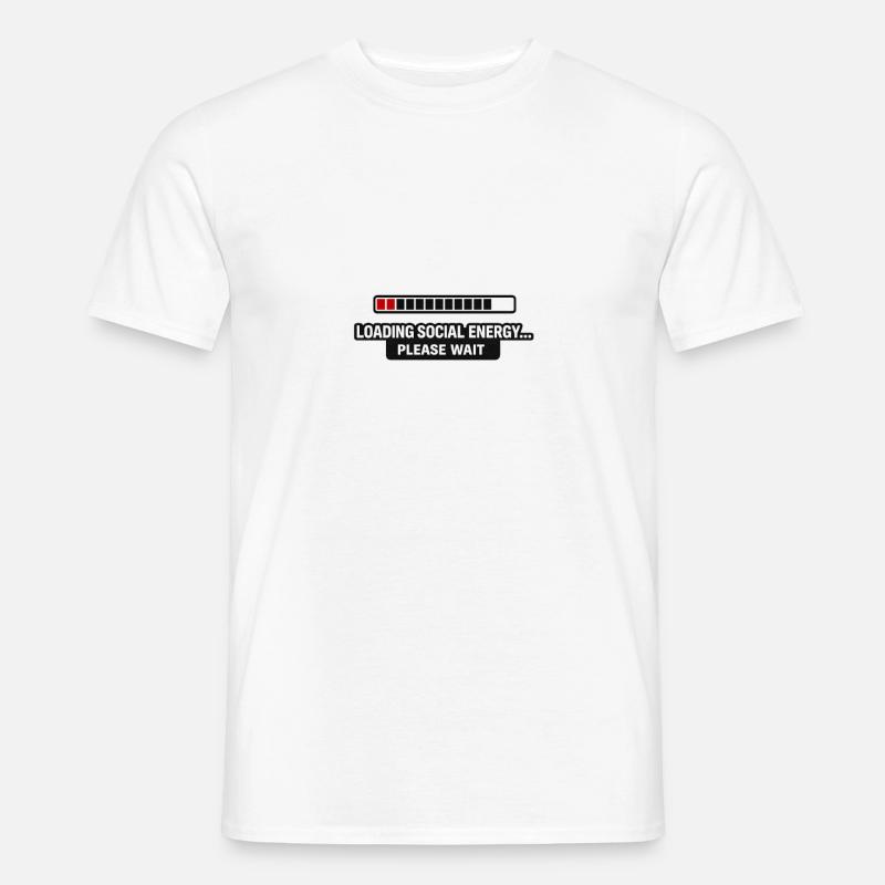 Soziale Energie wird geladen - Männer T-Shirt - Weiß
