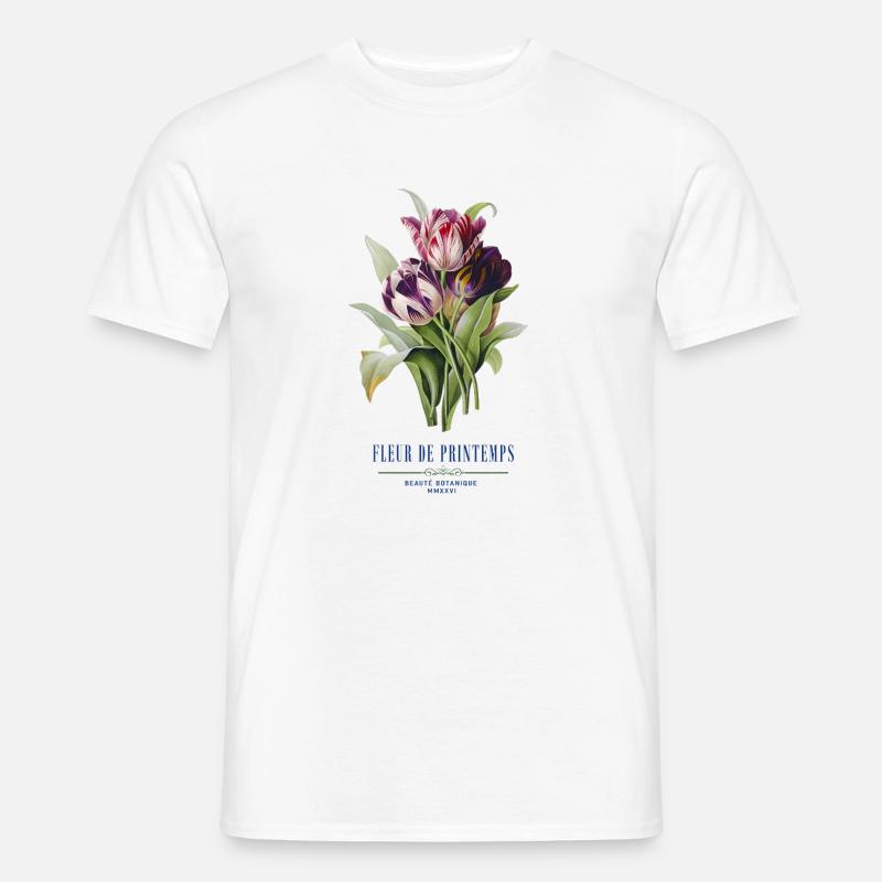 Tulip Bloom Fleurs de Printemps - Men’s T-shirt - white