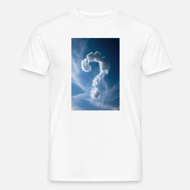 Cloud Question Mark Sky - Men’s T-shirt - white