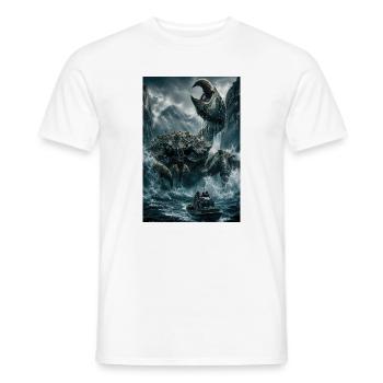 frozen bound Kraken Standoff - Men's T-Shirt - white - Front - AI Model Male 178 dark (178cm)