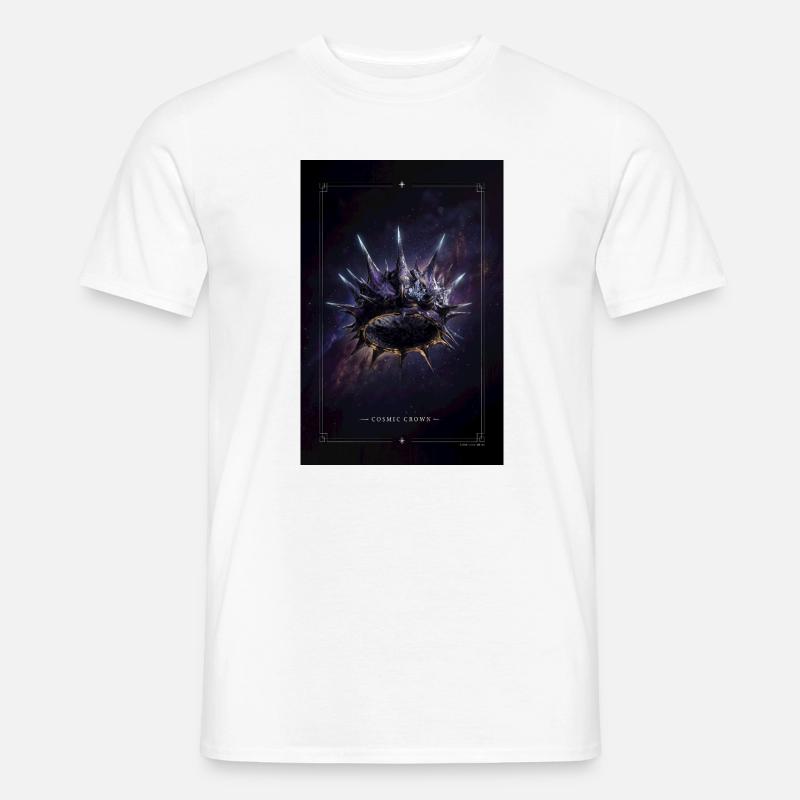 Kosmischer Kronennebelring - Männer T-Shirt - Weiß