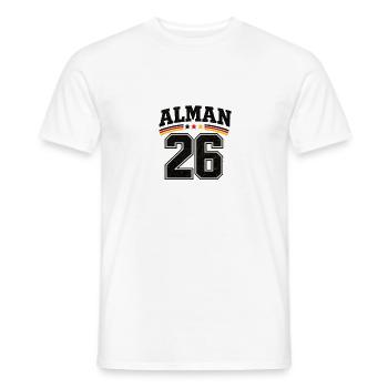 Alman 26  - Männer T-Shirt - Weiß - Vorne - AI Model Male 178 dark (178cm)