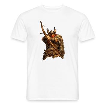 Viking Archer - T-shirt homme - blanc - Devant - AI Model Male 178 dark (178cm)