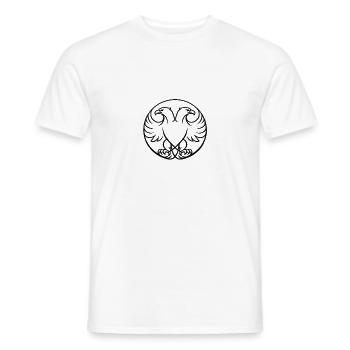 Albanie chemise drapeau aigle vacances balkanique cadeau - T-shirt homme - blanc - Devant - AI Model Male 178 dark (178cm)