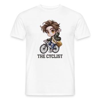 Chibi Radfahrer Abenteuer - Männer T-Shirt - Weiß - Vorne - AI Model Male 178 dark (178cm)
