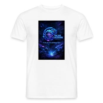 arcane_clockwork_poster_Neon_citate - T-shirt homme - blanc - Devant - AI Model Male 178 dark (178cm)