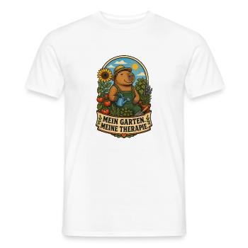 Mein Garten, meine Therapie - Männer T-Shirt - Weiß - Vorne - AI Model Male 178 dark (178cm)