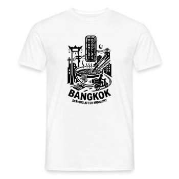 Bangkok Midnight Noodles - Men's T-Shirt - white - Front - AI Model Male 178 dark (178cm)