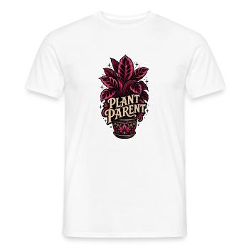 Plant Parent – Neon Calathea Pflanzen Design - Männer T-Shirt - Weiß - Vorne - AI Model Male 178 dark (178cm)