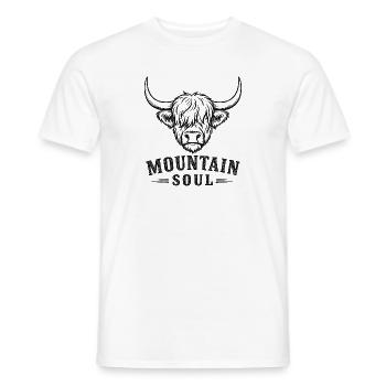 Bergstier Seele - Männer T-Shirt - Weiß - Vorne - AI Model Male 178 dark (178cm)