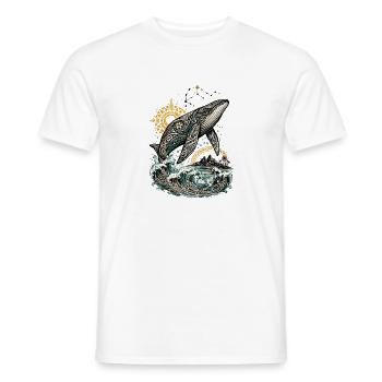 Mana-Wal – Geist des Pazifiks - Männer T-Shirt - Weiß - Vorne - AI Model Male 178 dark (178cm)