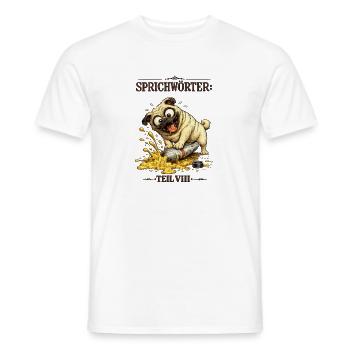 Sprichwort Auf die Tube drücken - Männer T-Shirt - Weiß - Vorne - AI Model Male 178 dark (178cm)