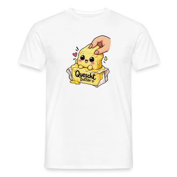 Quescht Butter Squishi - Männer T-Shirt - Weiß - Vorne - AI Model Male 178 dark (178cm)